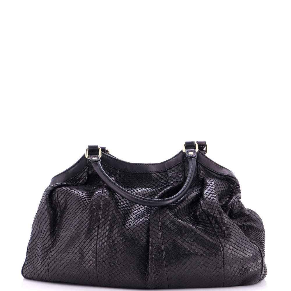Gucci Sukey Tote Python Large #229580G69B - image 1